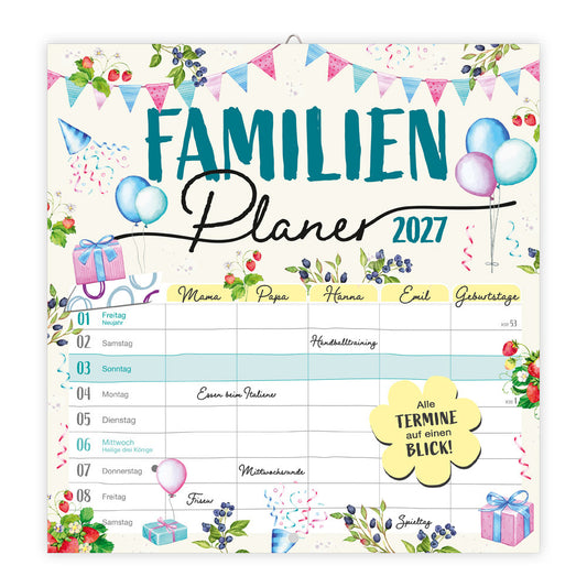 TRÖTSCH - Broschürenkalender Familienplaner 2027 (Trötsch Verlag Gmbh & Co.Kg)