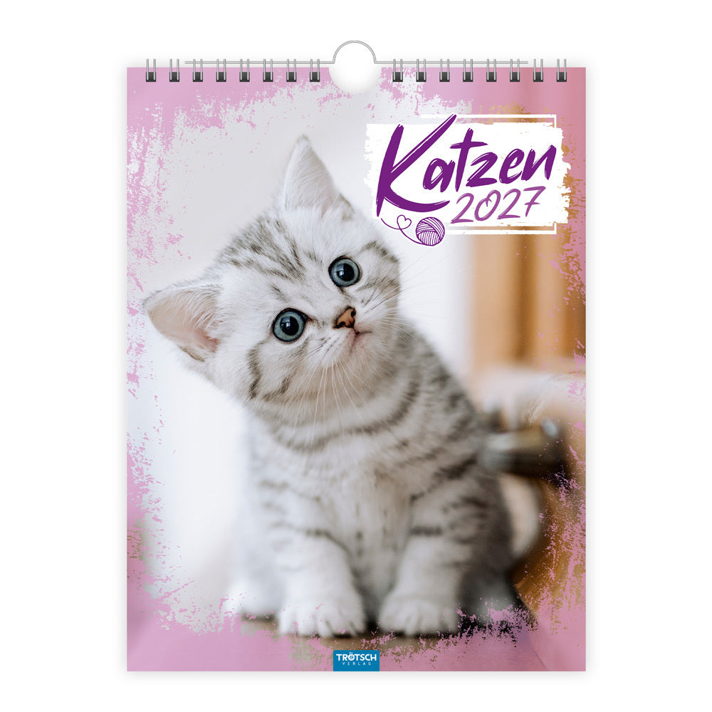 TRÖTSCH - Notizkalender zum Hängen Katzen 2027 (Trötsch Verlag Gmbh & Co.Kg)