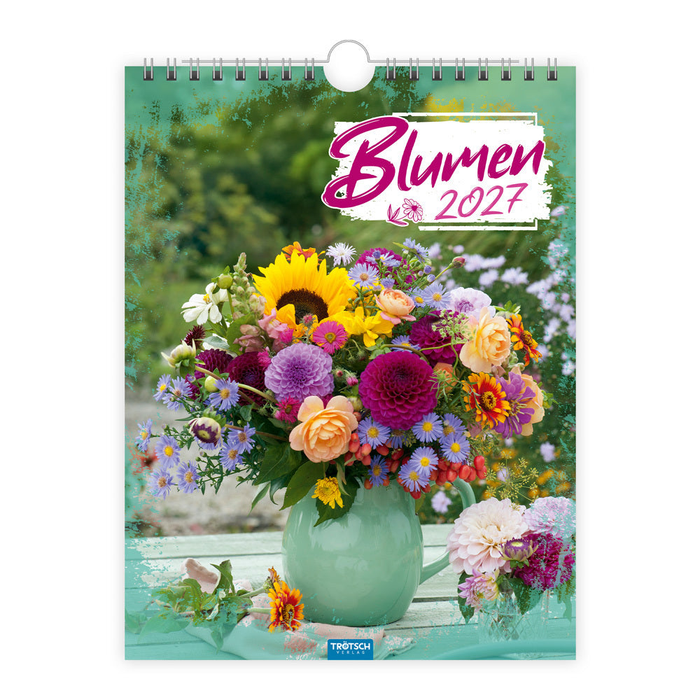 TRÖTSCH - Notizkalender zum Hängen Blumen 2027 (Trötsch Verlag Gmbh & Co.Kg)