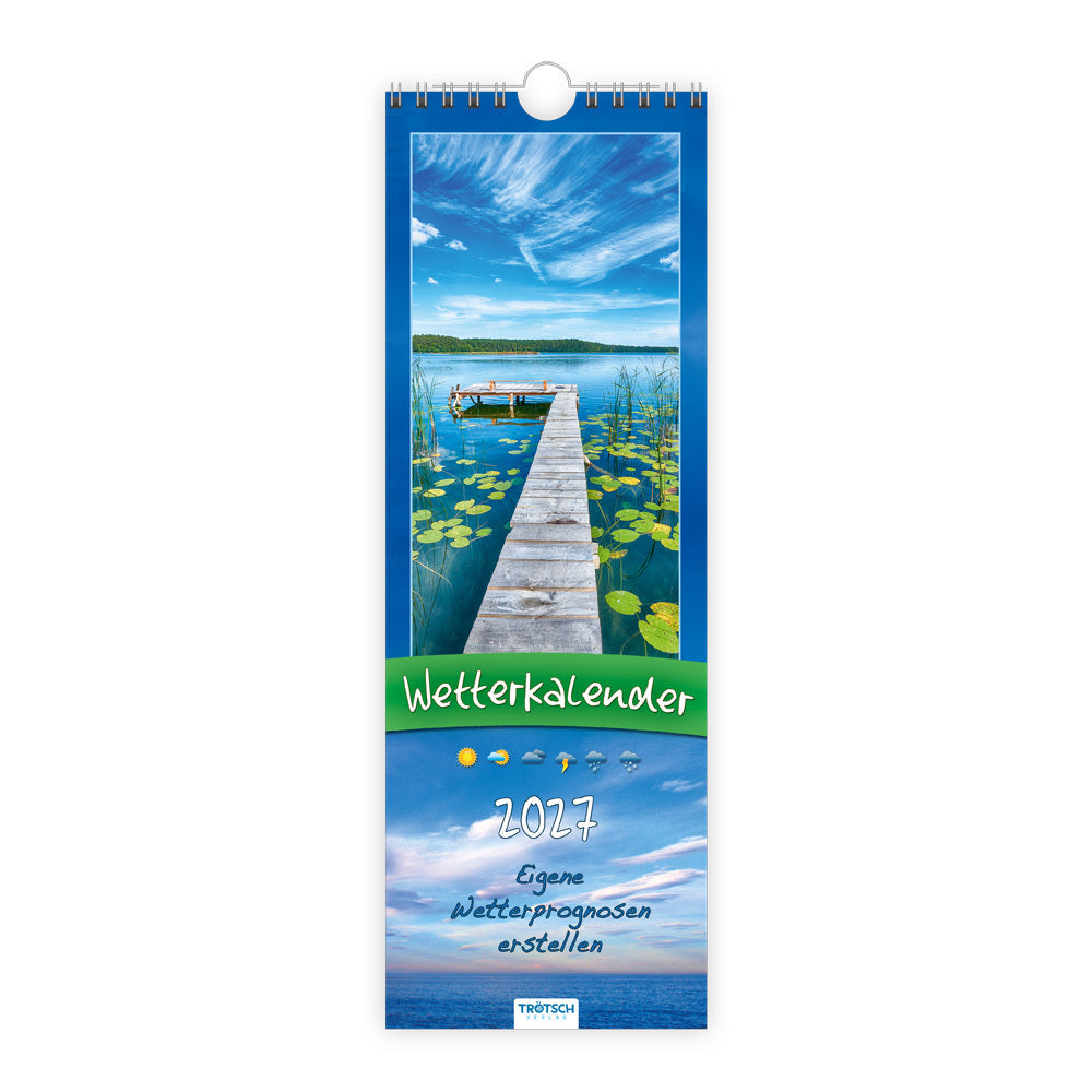 TRÖTSCH - Streifenkalender Wetterkalender 2027 Notizkalender (Trötsch Verlag Gmbh & Co.Kg)