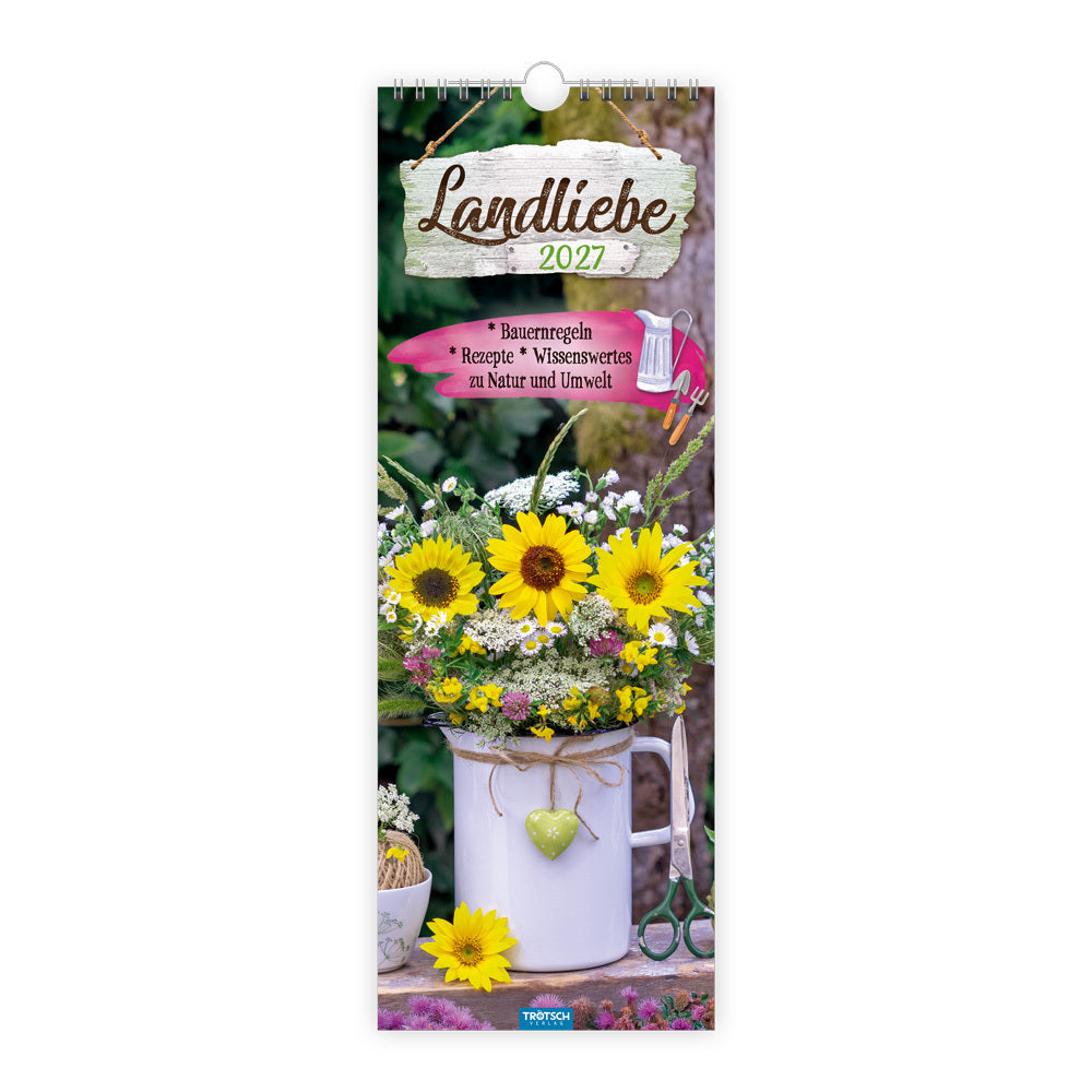 TRÖTSCH - Maxi-Streifenkalender Landliebe 2027 (Trötsch Verlag Gmbh & Co.Kg)
