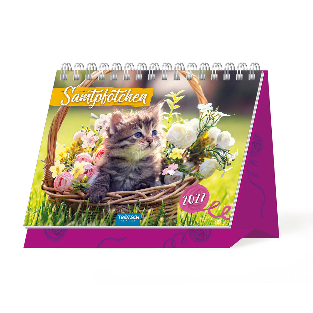TRÖTSCH - Aufstellkalender Samtpfötchen 2027 (Trötsch Verlag Gmbh & Co.Kg)