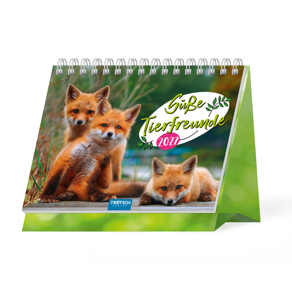 TRÖTSCH - Aufstellkalender Süße Tierfreunde 2027 (Trötsch Verlag Gmbh & Co.Kg)