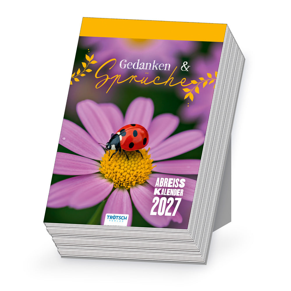 TRÖTSCH - Abreißkalender Gedanken und Sprüche 2027 (Trötsch Verlag Gmbh & Co.Kg)