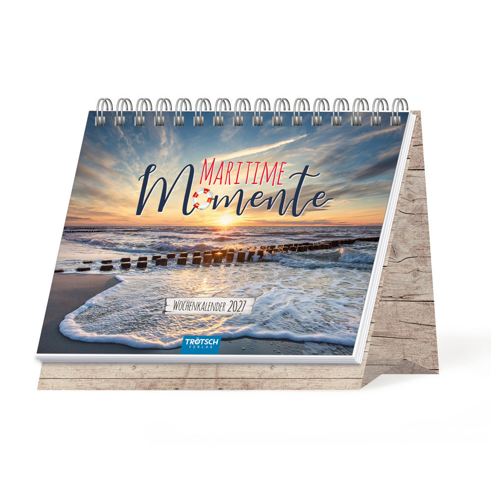 TRÖTSCH - Aufstellwochenkalender Maritime Momente 2027 (Trötsch Verlag Gmbh & Co.Kg)