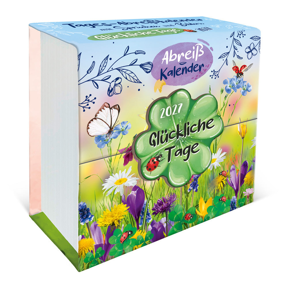 TRÖTSCH - Geschenkkalender Abreißkalender Glückliche Tage 2027 (Trötsch Verlag Gmbh & Co.Kg)