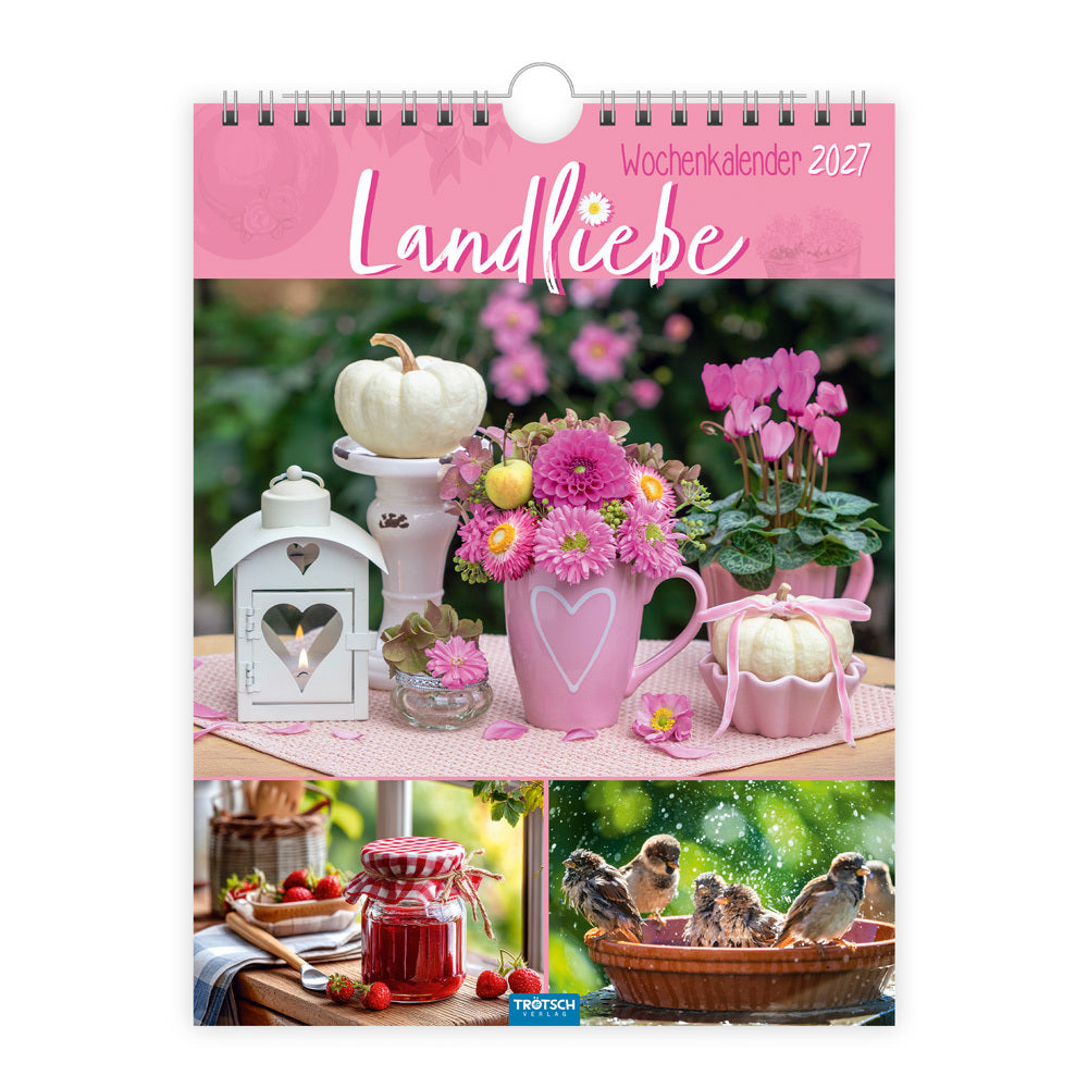 TRÖTSCH - Wochenkalender zum Hängen Landliebe 2027 (Trötsch Verlag Gmbh & Co.Kg)