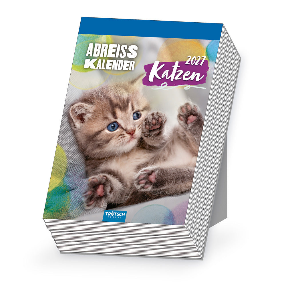 TRÖTSCH - Abreißkalender Katzen 2027 (Trötsch Verlag Gmbh & Co.Kg)