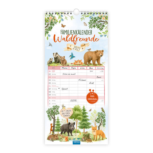 TRÖTSCH - Familienkalender Waldfreunde 2027 (Trötsch Verlag Gmbh & Co.Kg)