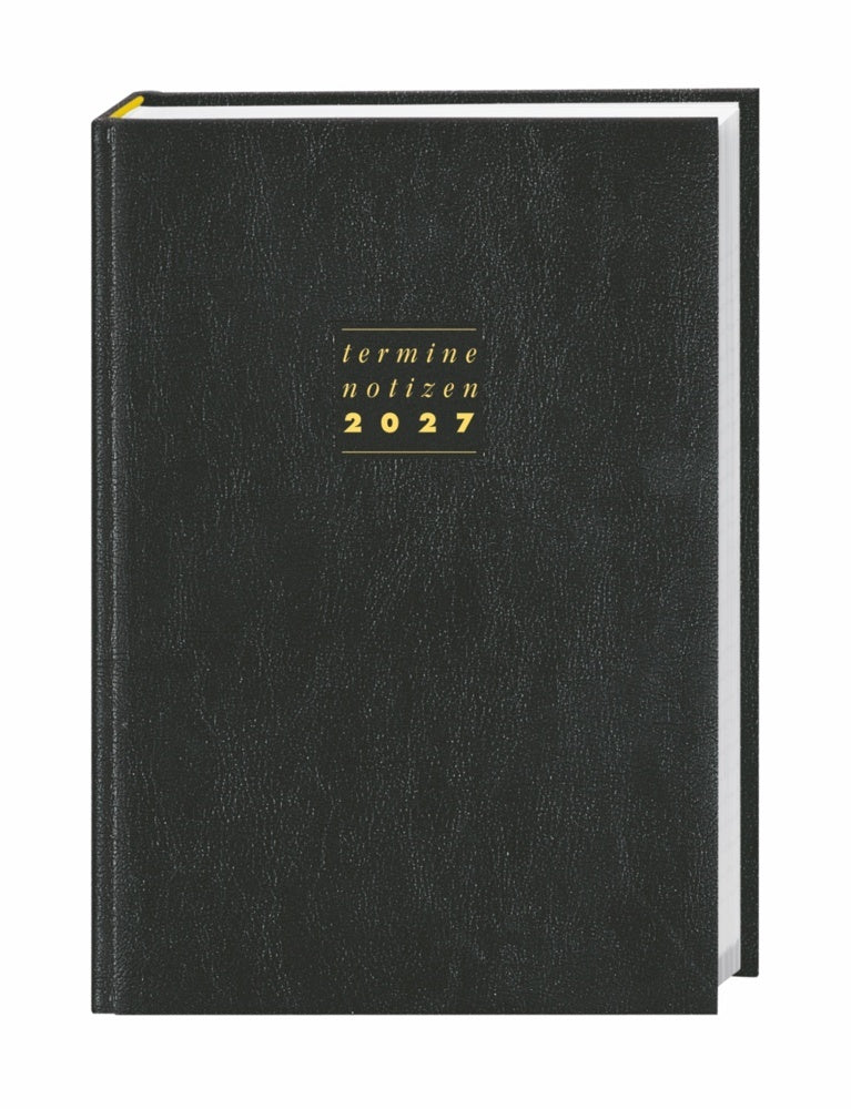 Terminer A5, Leder schwarz 2027