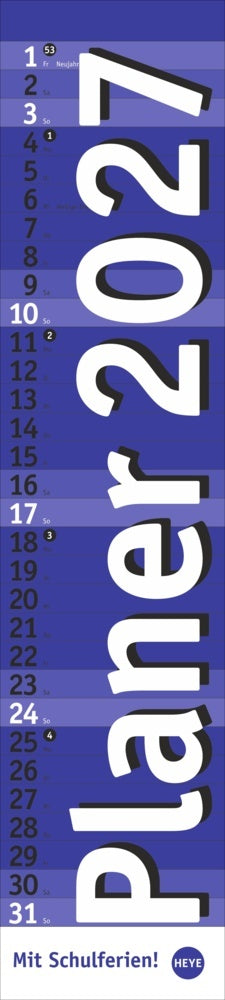 Langplaner, blau 2027
