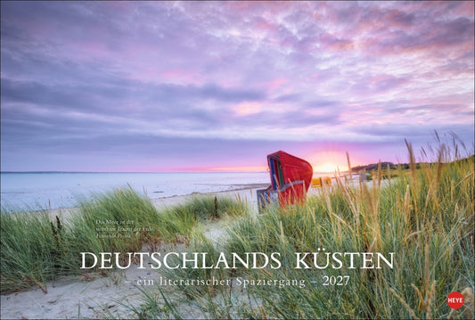 Deutschlands Küsten - Ein literarischer Spaziergang Kalender 2027 - Ein literarischer Spaziergang