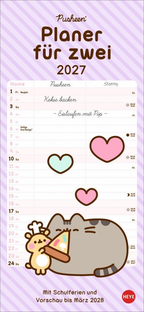 Pusheen Planer für zwei 2027