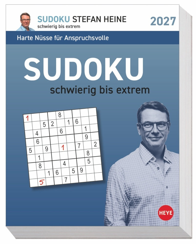 Stefan Heine Sudoku schwierig bis extrem Tagesabreißkalender 2027 (Stefan Heine)