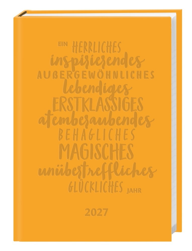 Kalenderbuch A6 gelb 2027