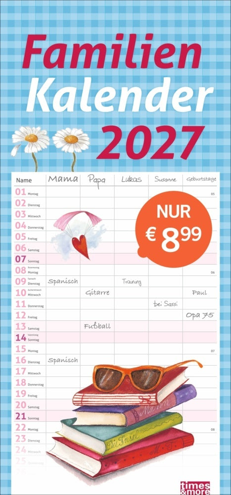 times&more Schaffner Familienplaner 2027