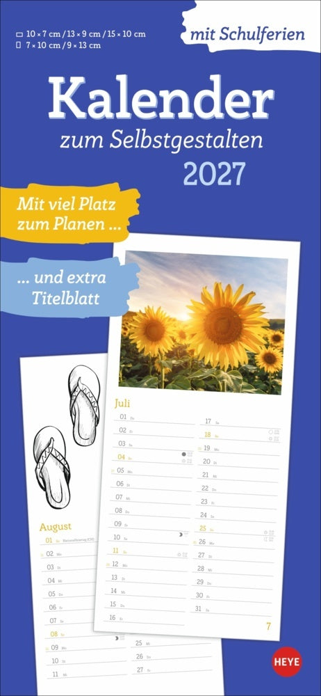 Kalender zum Selbstgestalten 2027