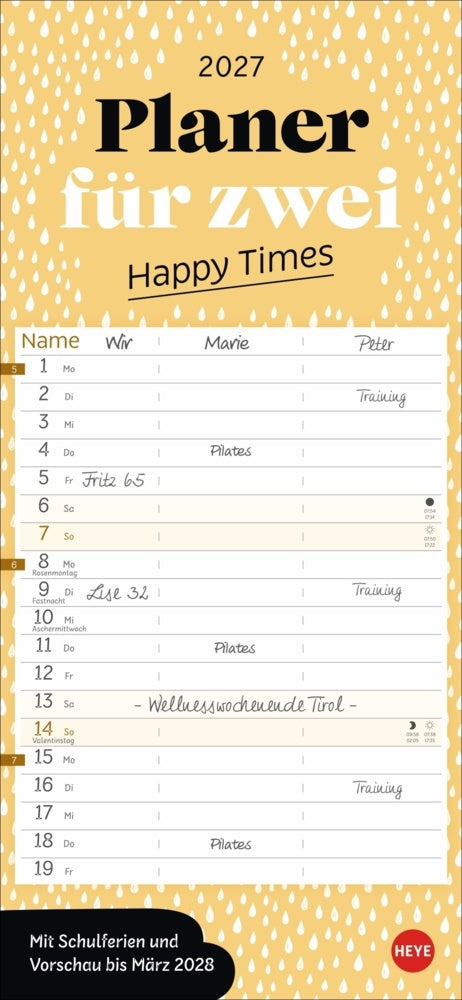 Deko-Slimplaner Happy Times 2027