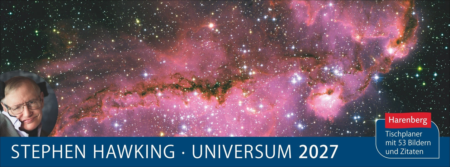Stephen Hawking Universum Premium-Tischplaner 2027 - Wochenkalender mit 53 Bildern und Zitaten (Stephen Hawking)