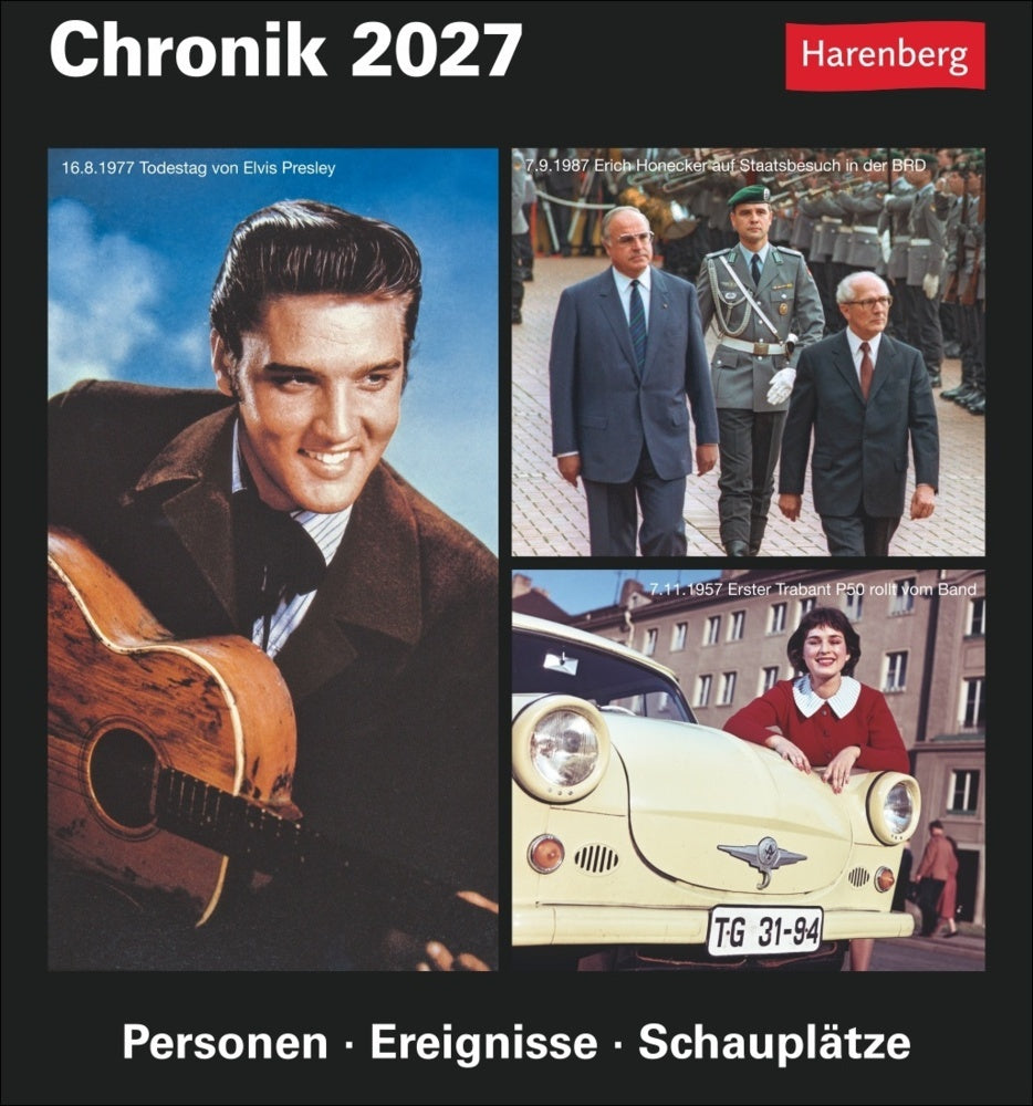 Chronik Tagesabreißkalender 2027 - Kulturkalender - Personen, Ereignisse, Schauplätze (Berthold Budde)