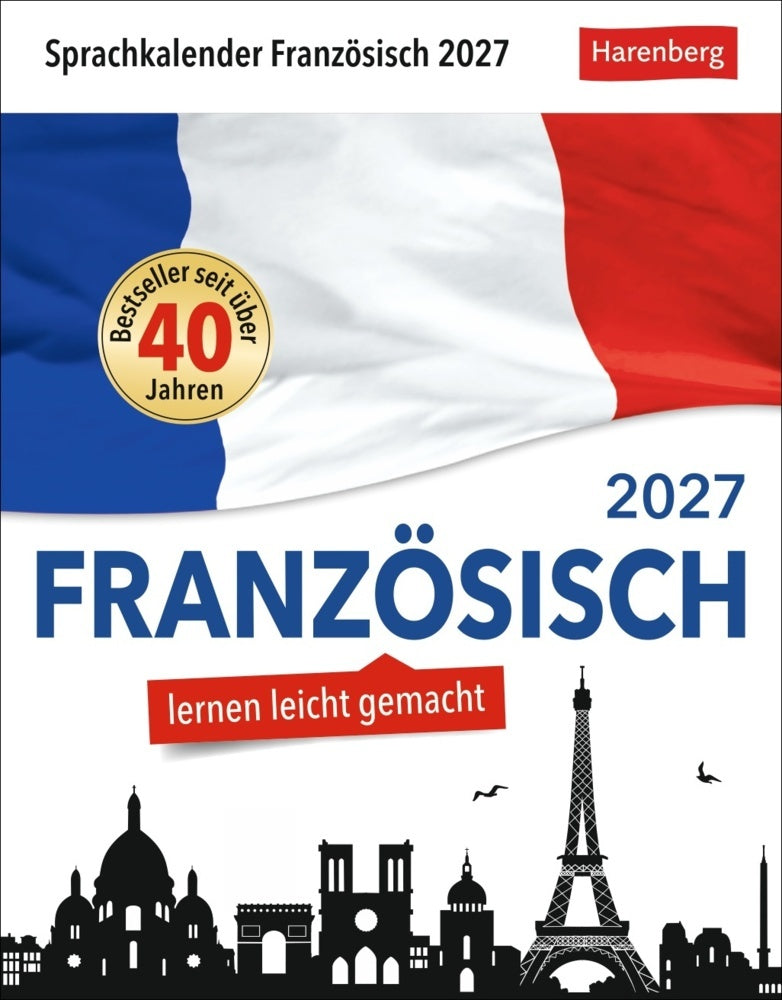 Französisch Sprachkalender 2027 - Französisch lernen leicht gemacht - Tagesabreißkalender (Olivia Tournadre)