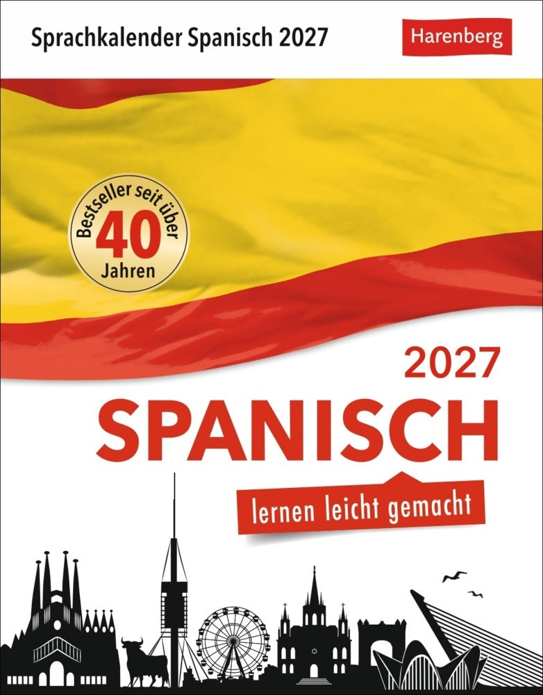 Spanisch Sprachkalender 2027 - Spanisch lernen leicht gemacht - Tagesabreißkalender (Sylvia Rivero Crespo)