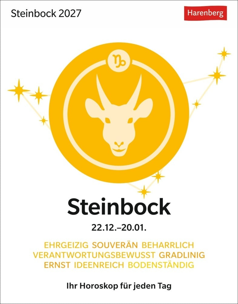 Steinbock Sternzeichenkalender 2027 - Tagesabreißkalender - Ihr Horoskop für jeden Tag (Robert Satorius)