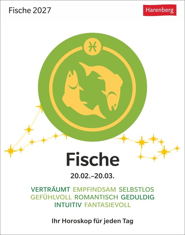 Fische Sternzeichenkalender 2027 - Tagesabreißkalender - Ihr Horoskop für jeden Tag (Robert Satorius)