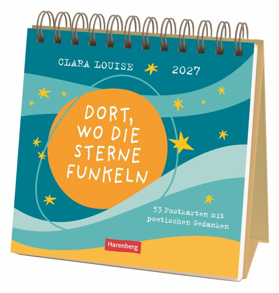 Clara Louise: Dort, wo die Sterne funkeln Premium-Postkartenkalender 2027 - 53 Postkarten mit poetischen Gedanken (Clara Louise)