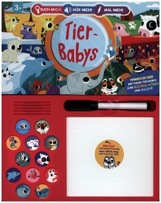 Such mich! Hör mich! Mal mich! Tier-Babys (Louise Martin)