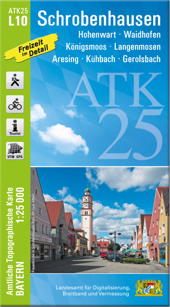 ATK25-L10 Schrobenhausen (Amtliche Topographische Karte 1:25000) (Breitband Und Vermessung, Bayern Landesamt Für Digitalisierung)