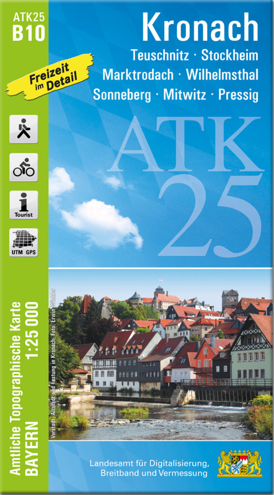 ATK25-B10 Kronach (Amtliche Topographische Karte 1:25000) (Breitband Und Vermessung, Bayern Landesamt Für Digitalisierung)