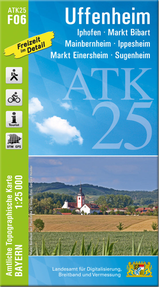 ATK25-F06 Uffenheim (Amtliche Topographische Karte 1:25000) (Breitband Und Vermessung, Bayern Landesamt Für Digitalisierung)