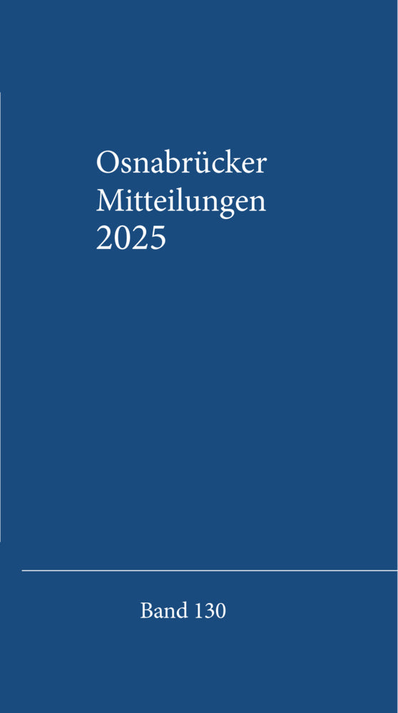 Osnabrücker Mitteilungen (Verein Für Geschichte Und Landeskunde Von Osnabrück)