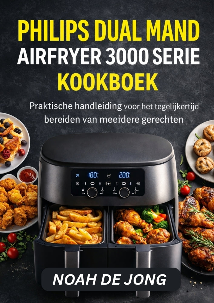 Philips Dual Mand Airfryer 3000 Serie Kookboek (Noah De Jong)