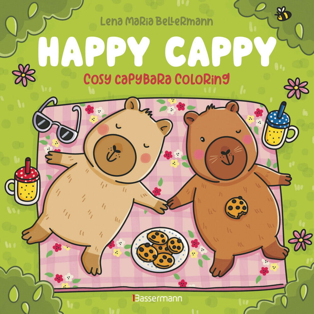 Happy Cappy - Cosy Capybara Coloring. Ein Ausmalbuch für jedes Alter (Lena Maria Bellermann)