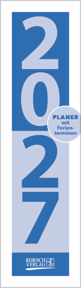 Streifenplaner Mini Blau 2027 (Korsch Verlag)