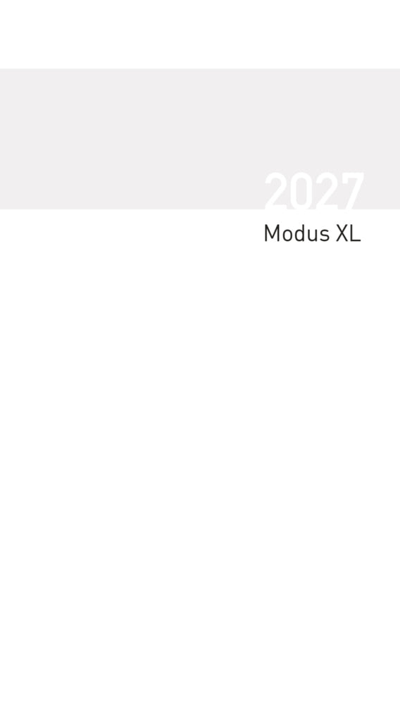 Taschenkalender Modus XL geheftet Einlage 2027 (Korsch Verlag)