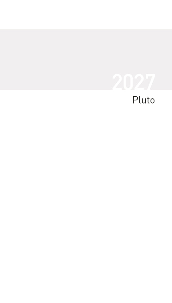 Taschenkalender Pluto geheftet Einlage 2027 (Korsch Verlag)