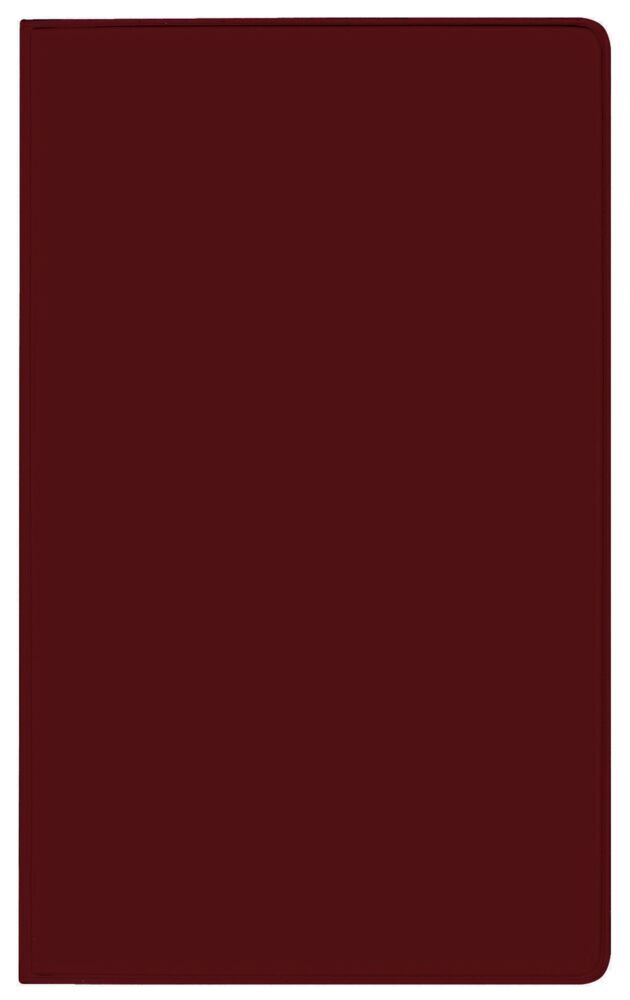 Taschenkalender Saturn Leporello PVC burgund 2027 (Korsch Verlag)