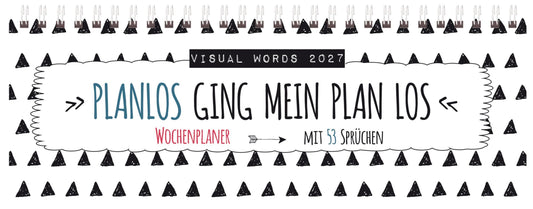 Tischquerkalender Visual Words 2027 (Korsch Verlag)