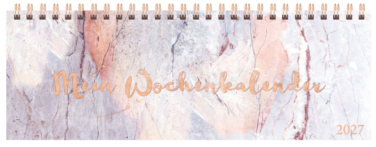 Tischquerkalender Marble 2027 (Korsch Verlag)