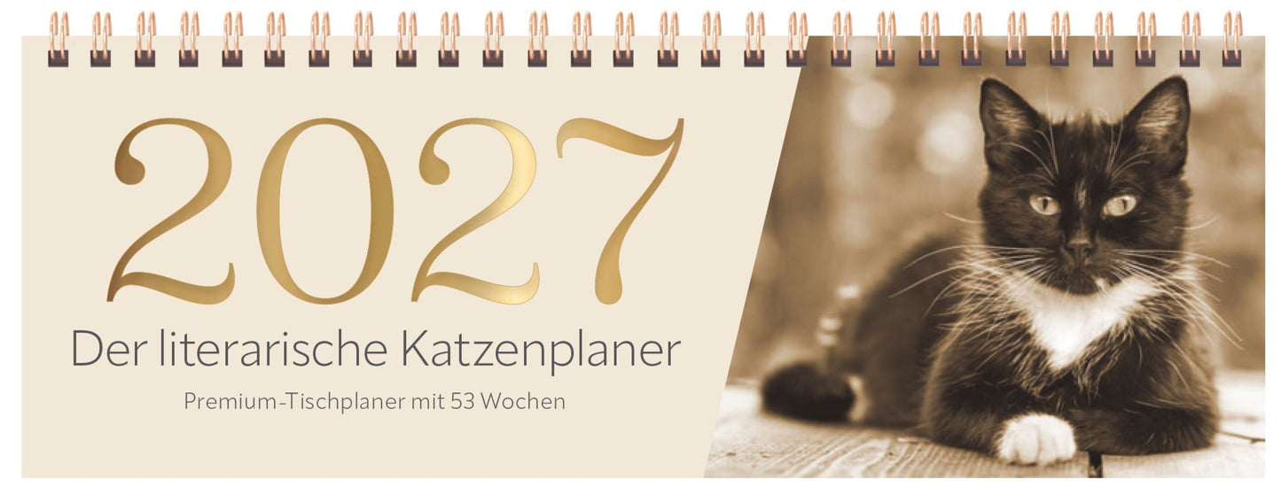 Der literarische Katzenplaner (TQ) 2027 (Korsch Verlag)