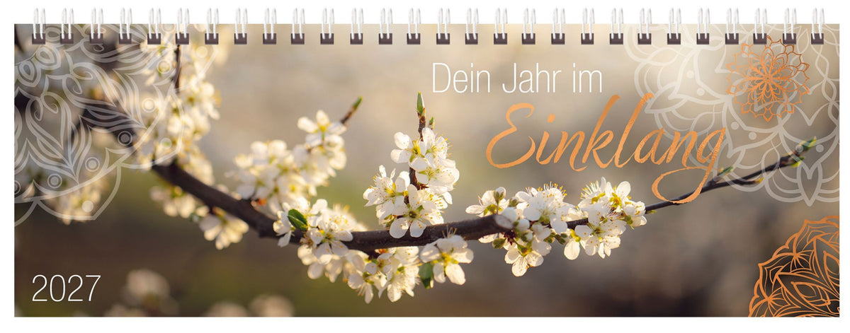 Tischquerkalender Dein Jahr im Einklang 2027 (Korsch Verlag)
