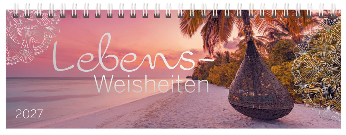 Tischquerkalender Trend Lebensweisheiten 2027 (Korsch Verlag)