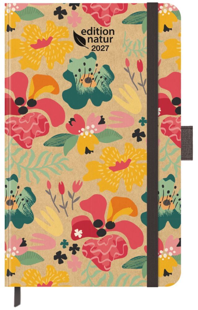 Buchkalender Times Big12 Edition Natur Blüten 2027 (Korsch Verlag)
