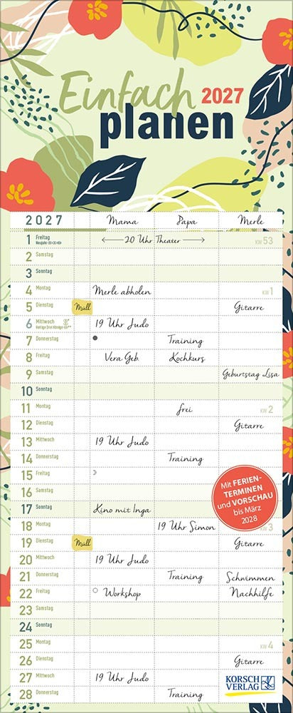 Einfach planen 2027 (Korsch Verlag)