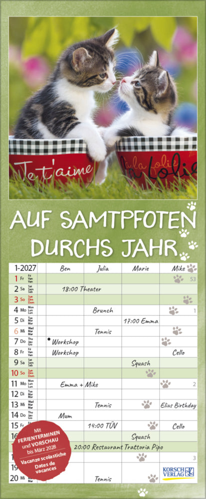 Auf Samtpfoten durch's Jahr 2027 (Korsch Verlag)
