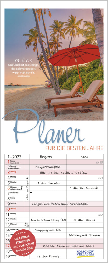 Planer für die besten Jahre 2027 (Korsch Verlag)