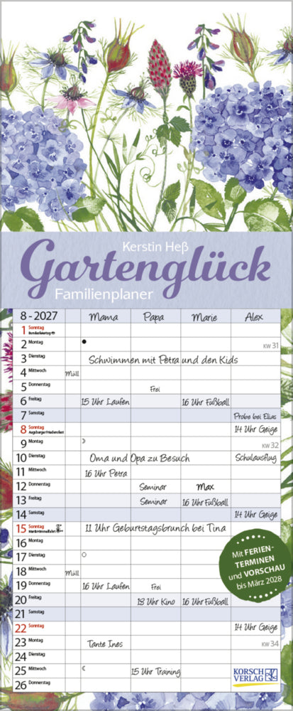Gartenglück 2027 (Korsch Verlag)